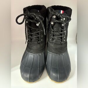 Tommy Hilfiger Raelene Mid Calf Duck Boots All Weather Sherpa Lining Size 8 READ